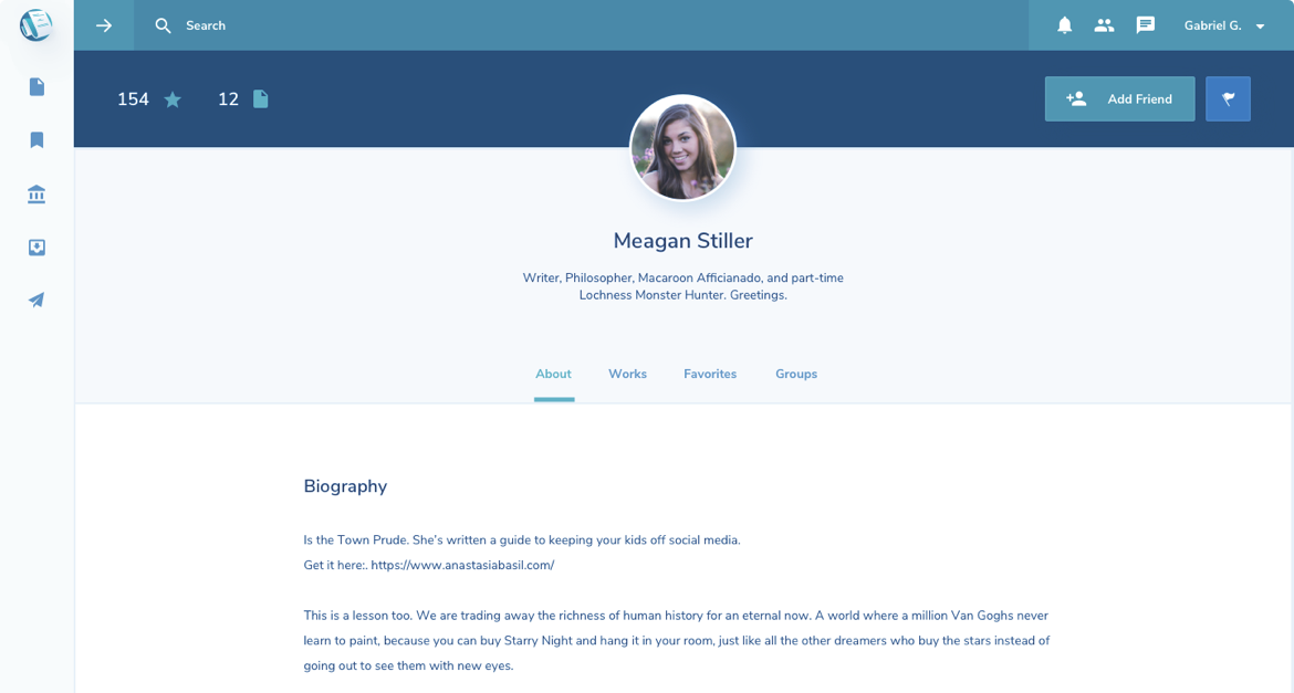 Writers Spotlight Profile