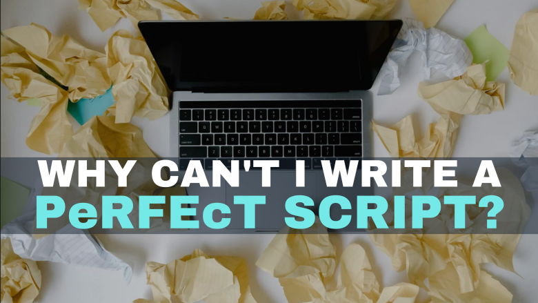 Why can't I write a perfect script? Perfect is mixed with uppercase and lowercase letters.
